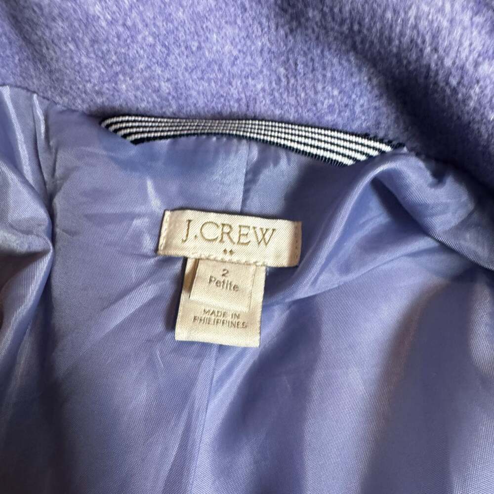 J.Crew City Coat in Lavender, Size 2 Petite - Picture 5 of 9